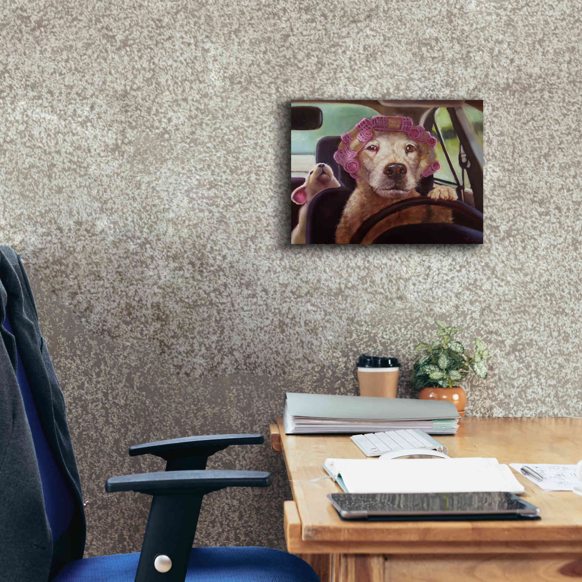 'Mommy Chauffeur' by Lucia Heffernan, Canvas Wall Art,16x12