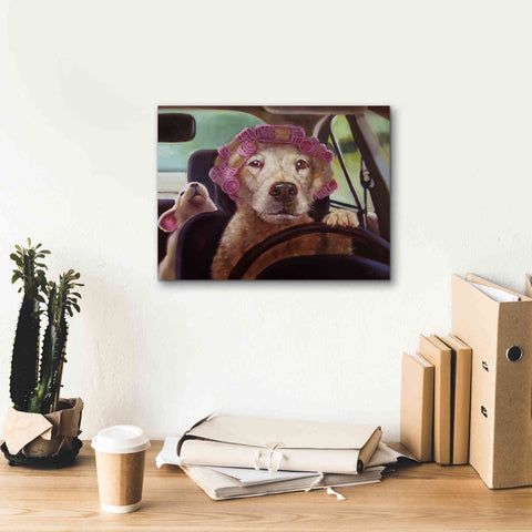 Image of 'Mommy Chauffeur' by Lucia Heffernan, Canvas Wall Art,16x12