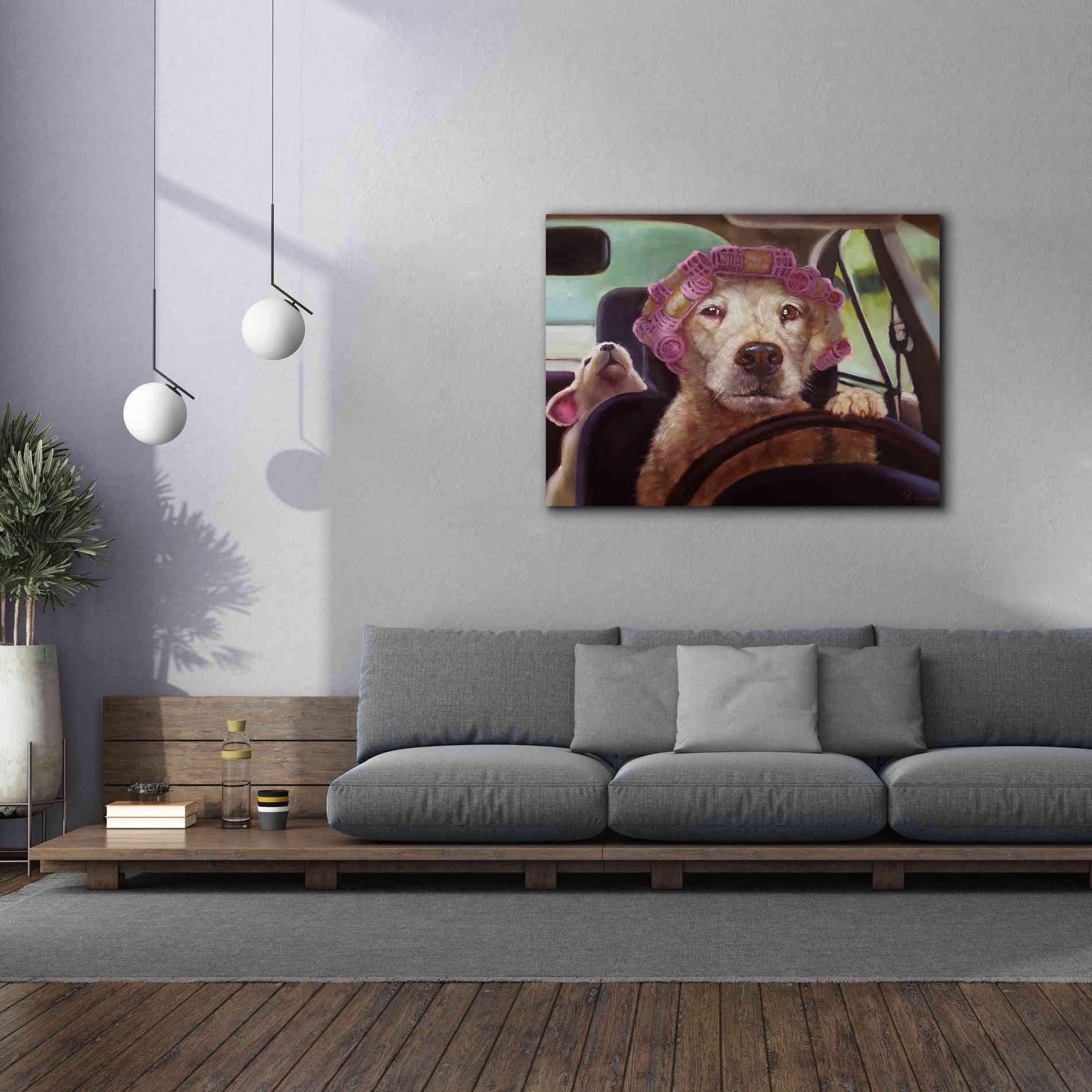 'Mommy Chauffeur' by Lucia Heffernan, Canvas Wall Art,54x40