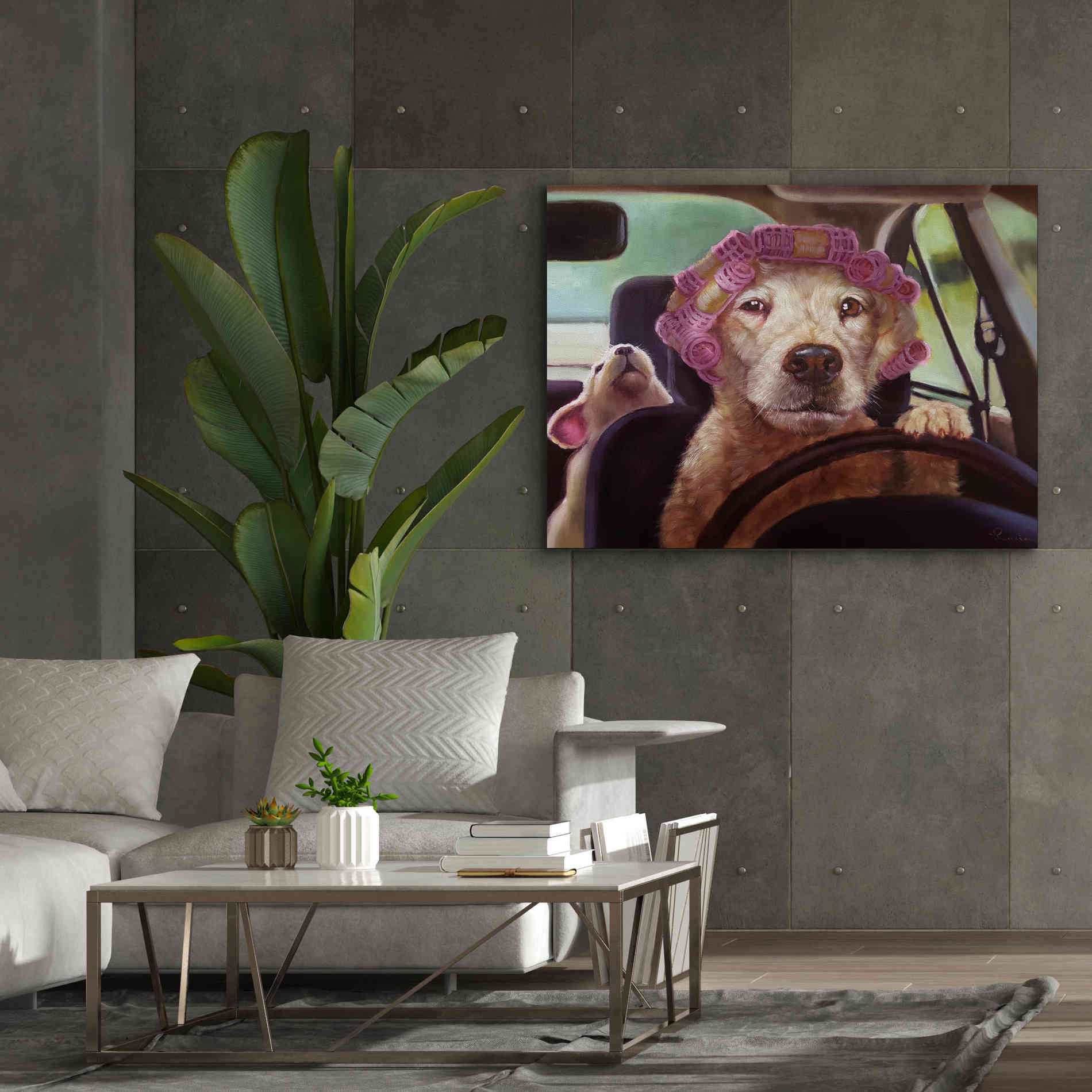 'Mommy Chauffeur' by Lucia Heffernan, Canvas Wall Art,54x40