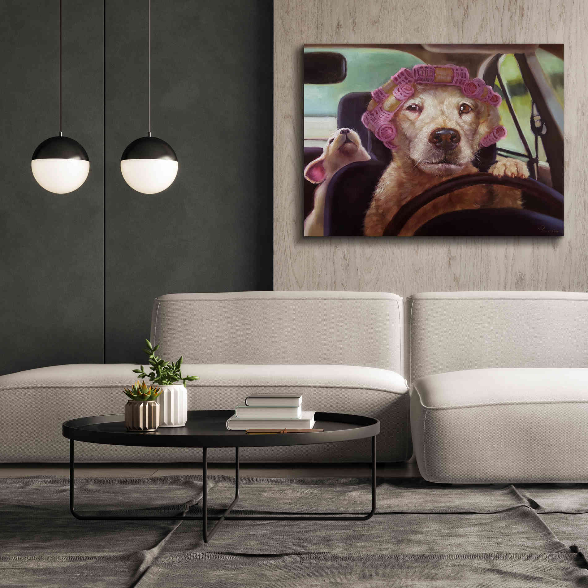 'Mommy Chauffeur' by Lucia Heffernan, Canvas Wall Art,54x40