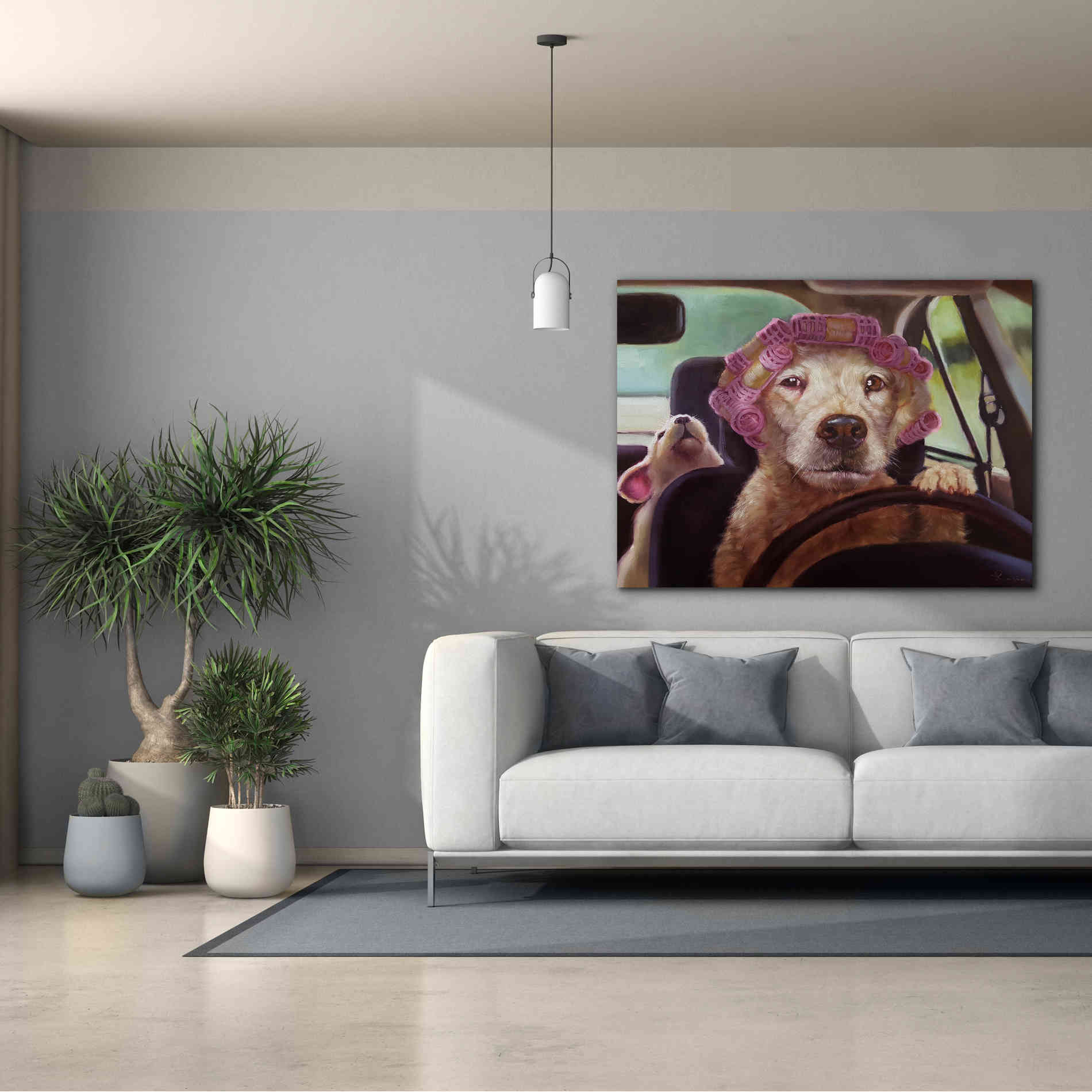 'Mommy Chauffeur' by Lucia Heffernan, Canvas Wall Art,54x40