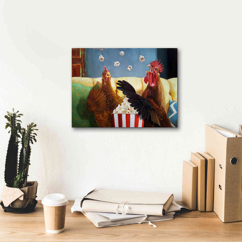 Image of 'Popcorn Chickens' by Lucia Heffernan, Canvas Wall Art,16x12