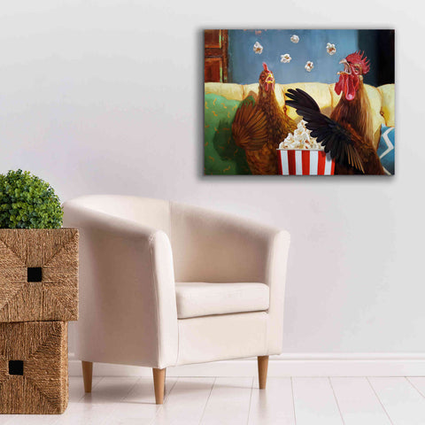 Image of 'Popcorn Chickens' by Lucia Heffernan, Canvas Wall Art,34x26