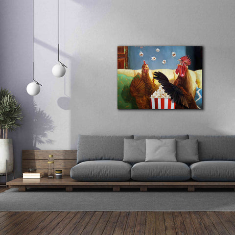 Image of 'Popcorn Chickens' by Lucia Heffernan, Canvas Wall Art,54x40
