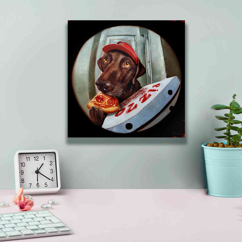 Image of 'Pupperoni' by Lucia Heffernan, Canvas Wall Art,12x12