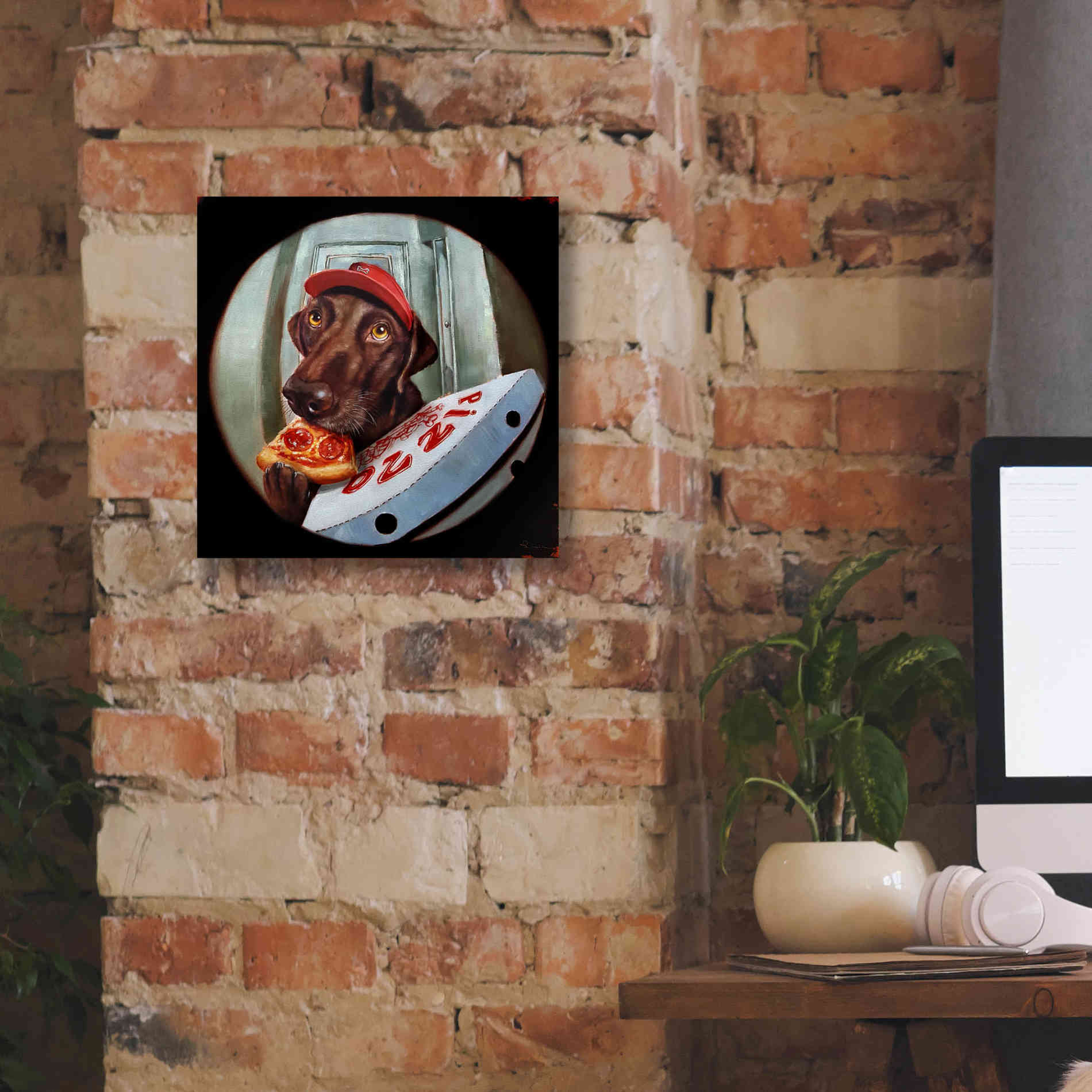 'Pupperoni' by Lucia Heffernan, Canvas Wall Art,12x12