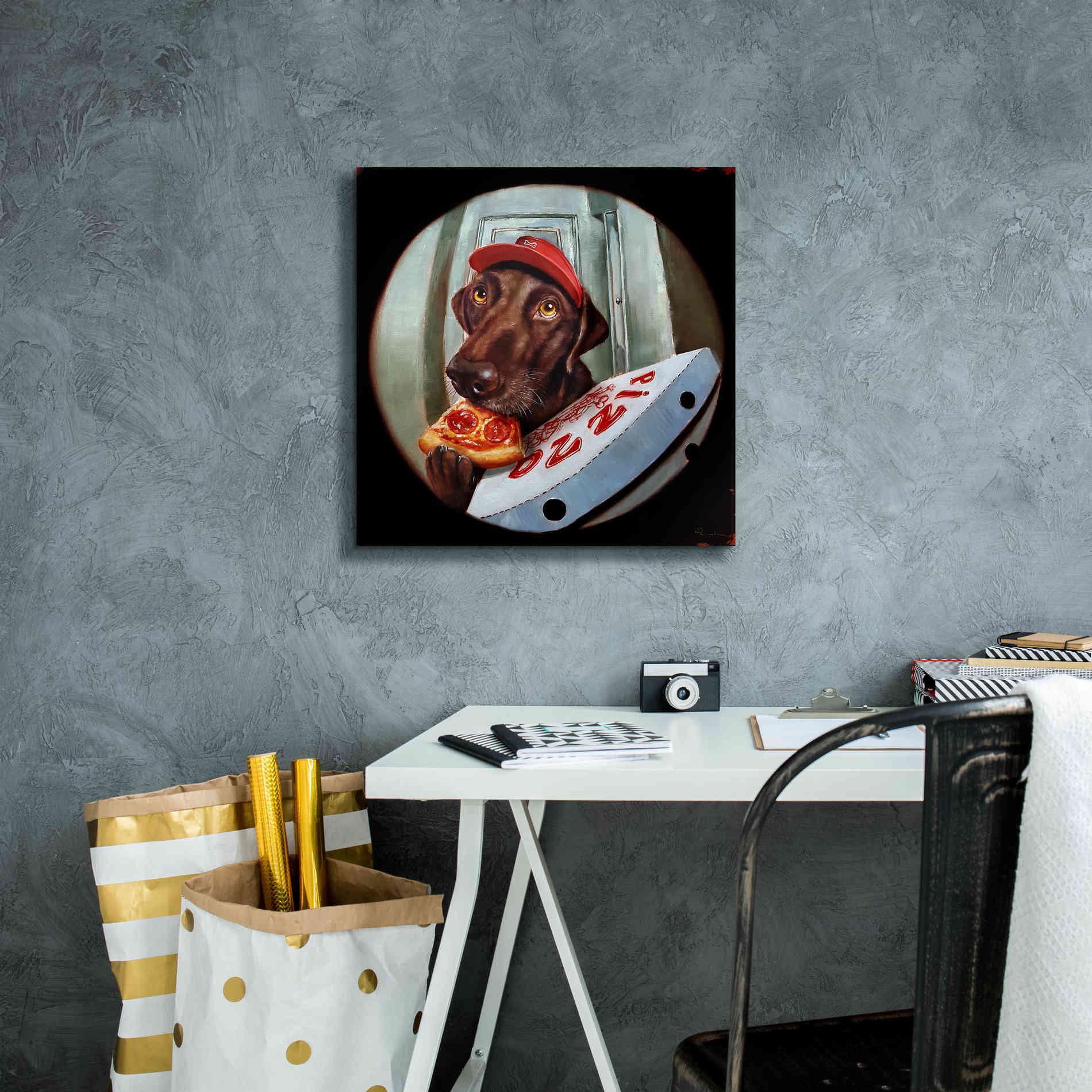 'Pupperoni' by Lucia Heffernan, Canvas Wall Art,18x18