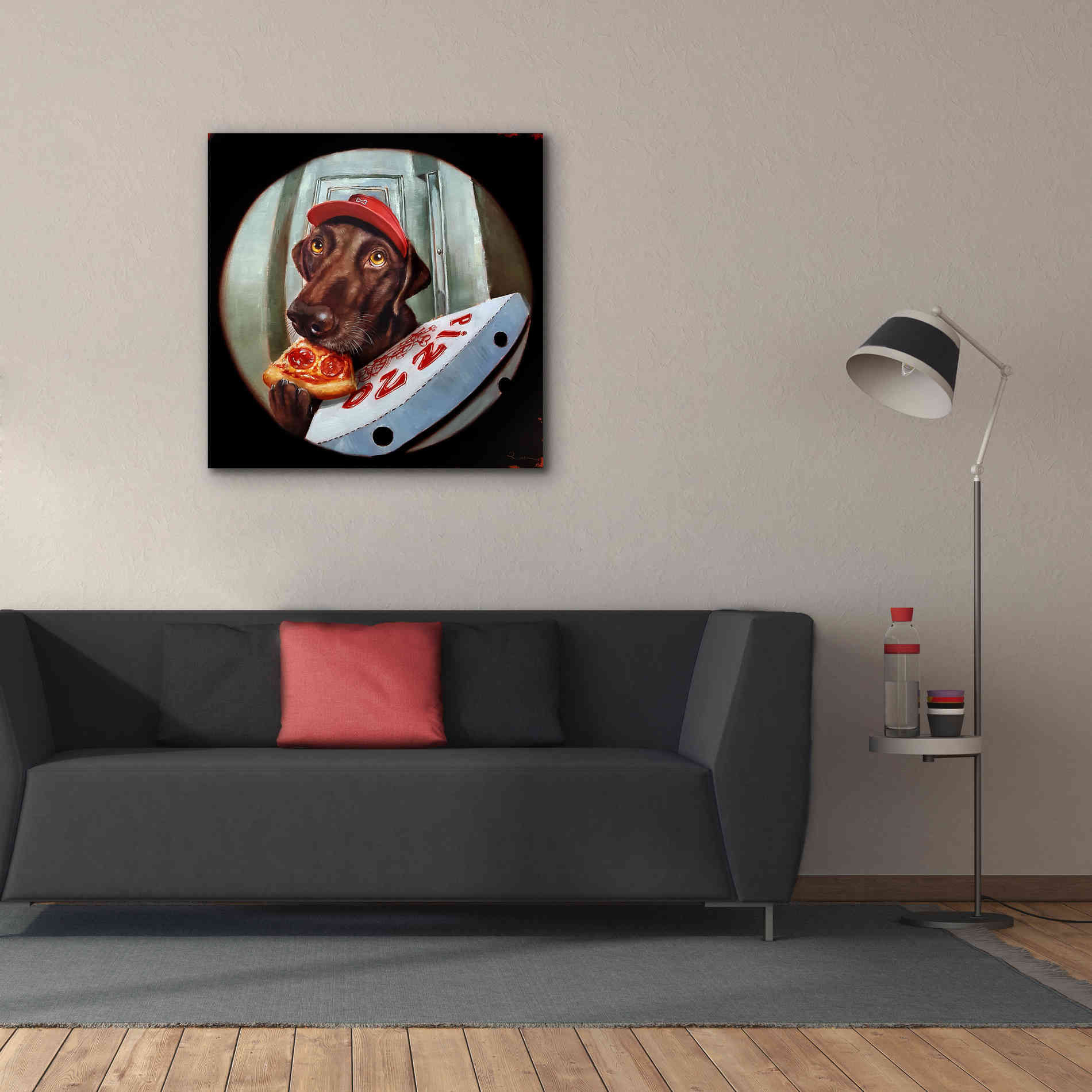 'Pupperoni' by Lucia Heffernan, Canvas Wall Art,37x37