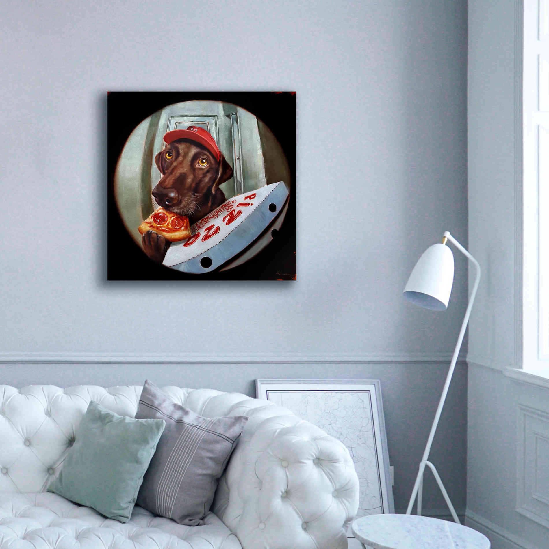 'Pupperoni' by Lucia Heffernan, Canvas Wall Art,37x37