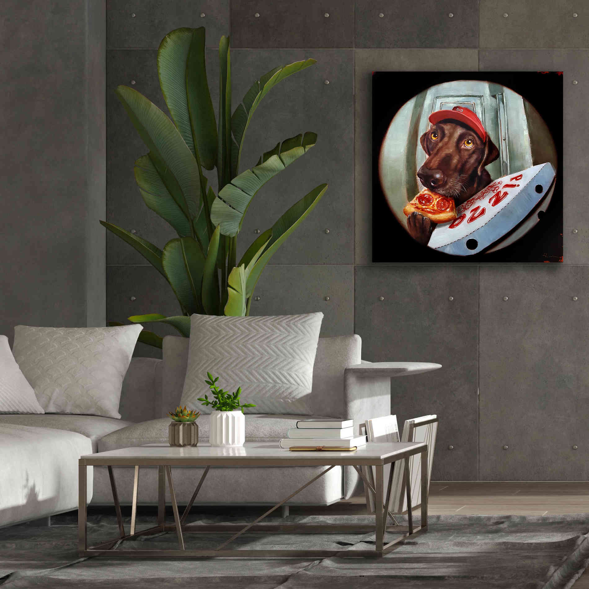 'Pupperoni' by Lucia Heffernan, Canvas Wall Art,37x37