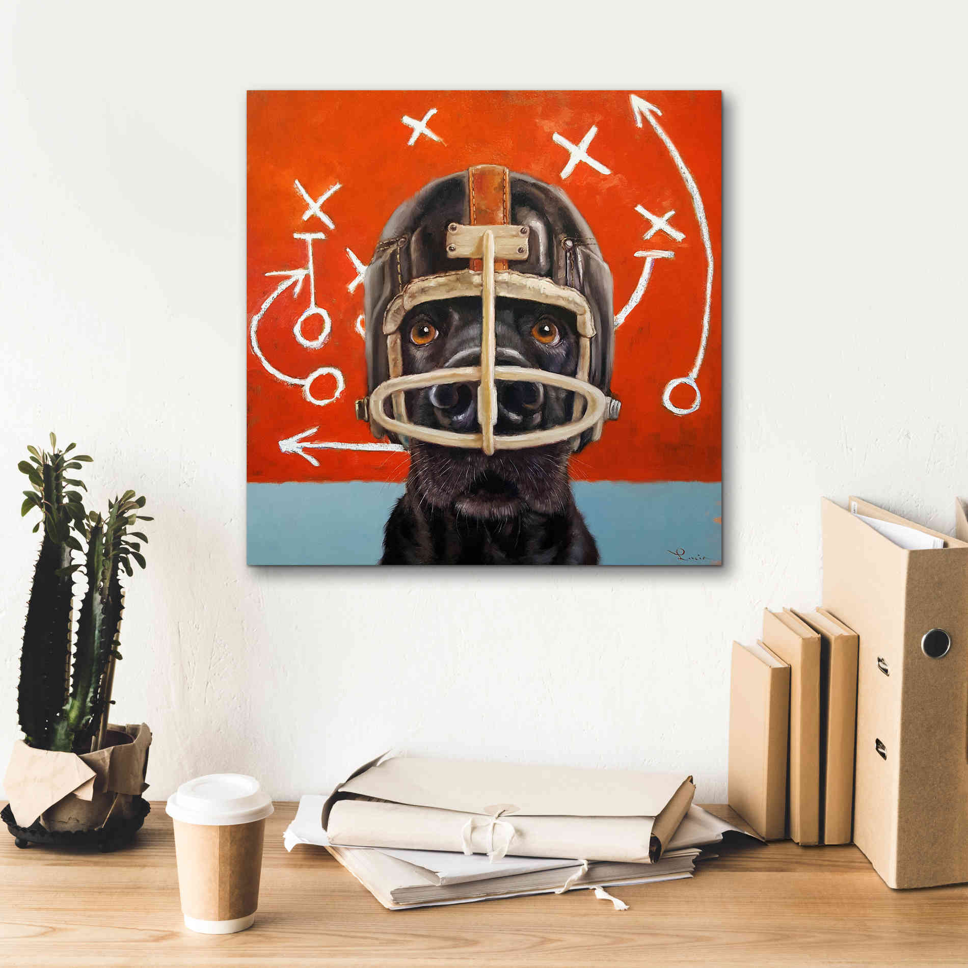 'Rookie' by Lucia Heffernan, Canvas Wall Art,18x18