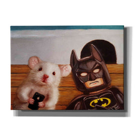 'Selfie with Batman' by Lucia Heffernan, Canvas Wall Art