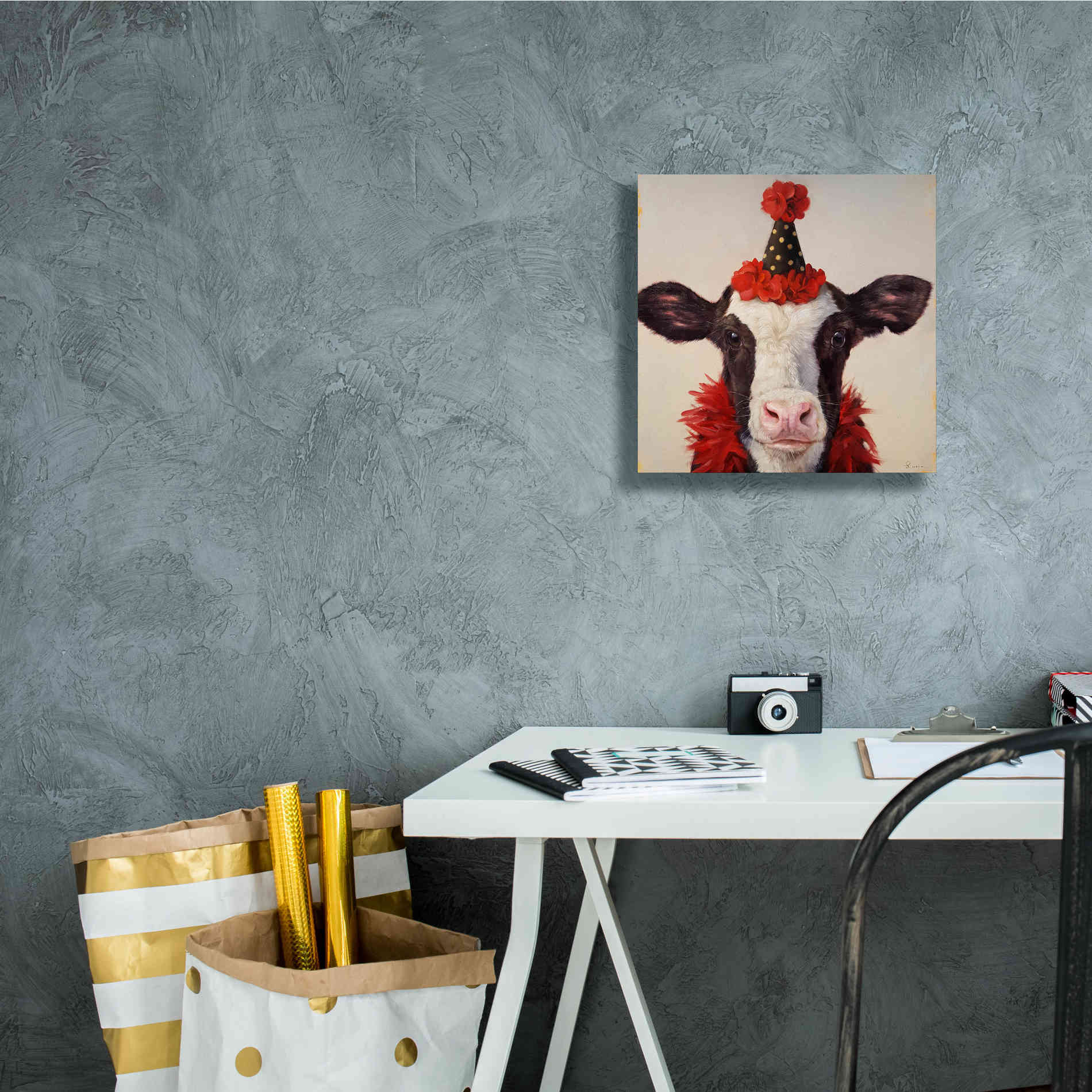 'Shindig' by Lucia Heffernan, Canvas Wall Art,12x12