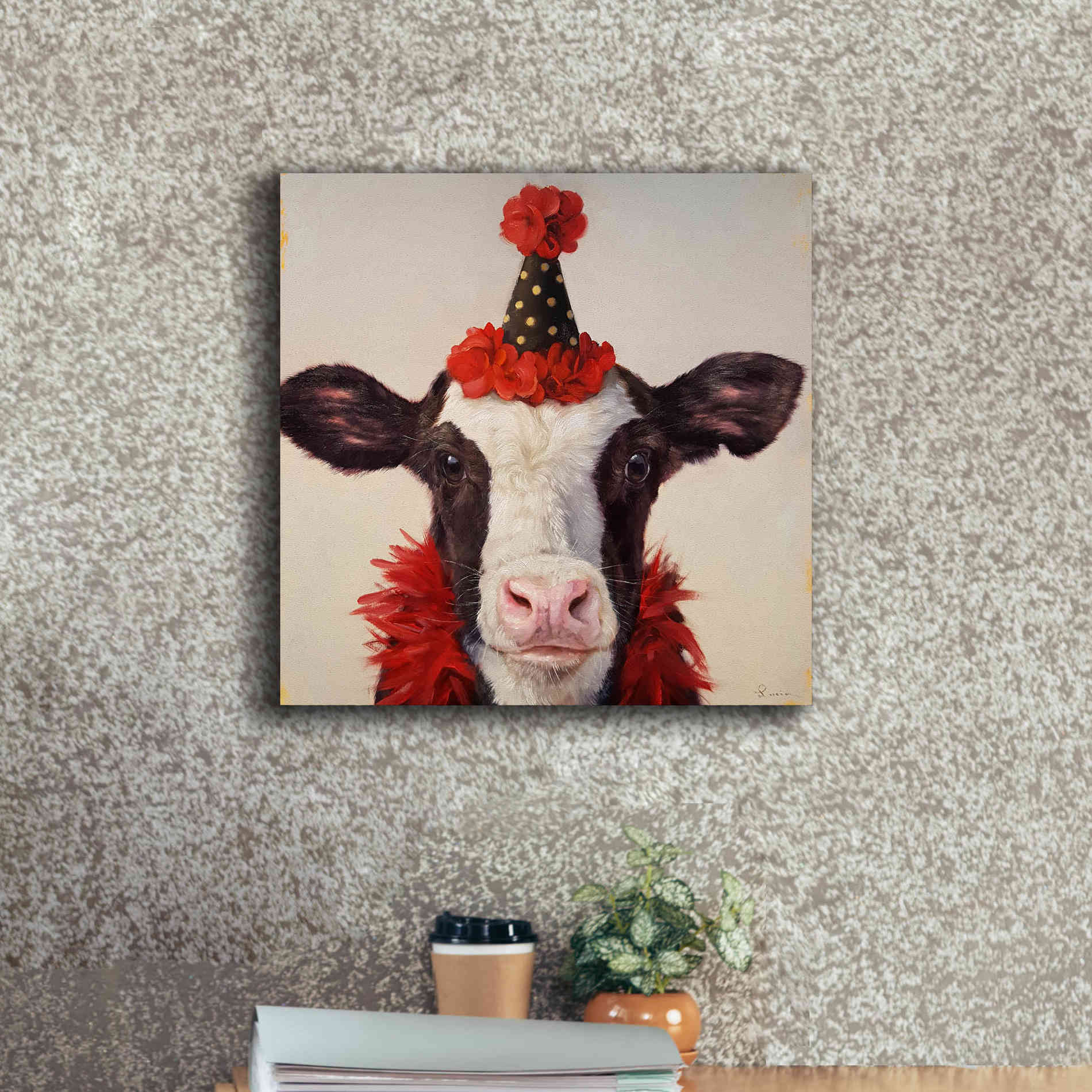 'Shindig' by Lucia Heffernan, Canvas Wall Art,18x18