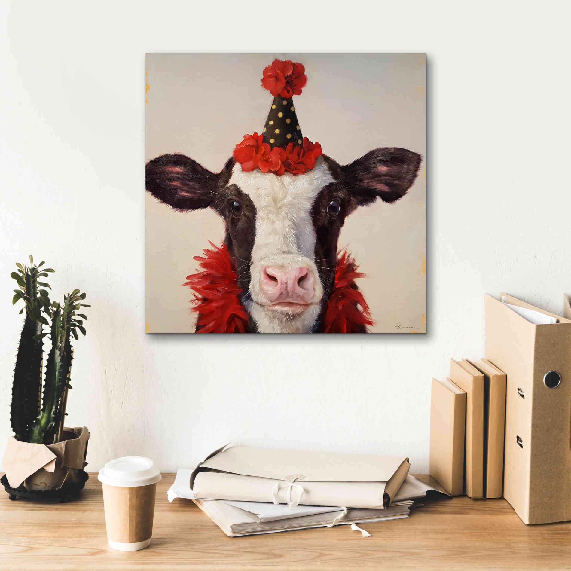 'Shindig' by Lucia Heffernan, Canvas Wall Art,18x18