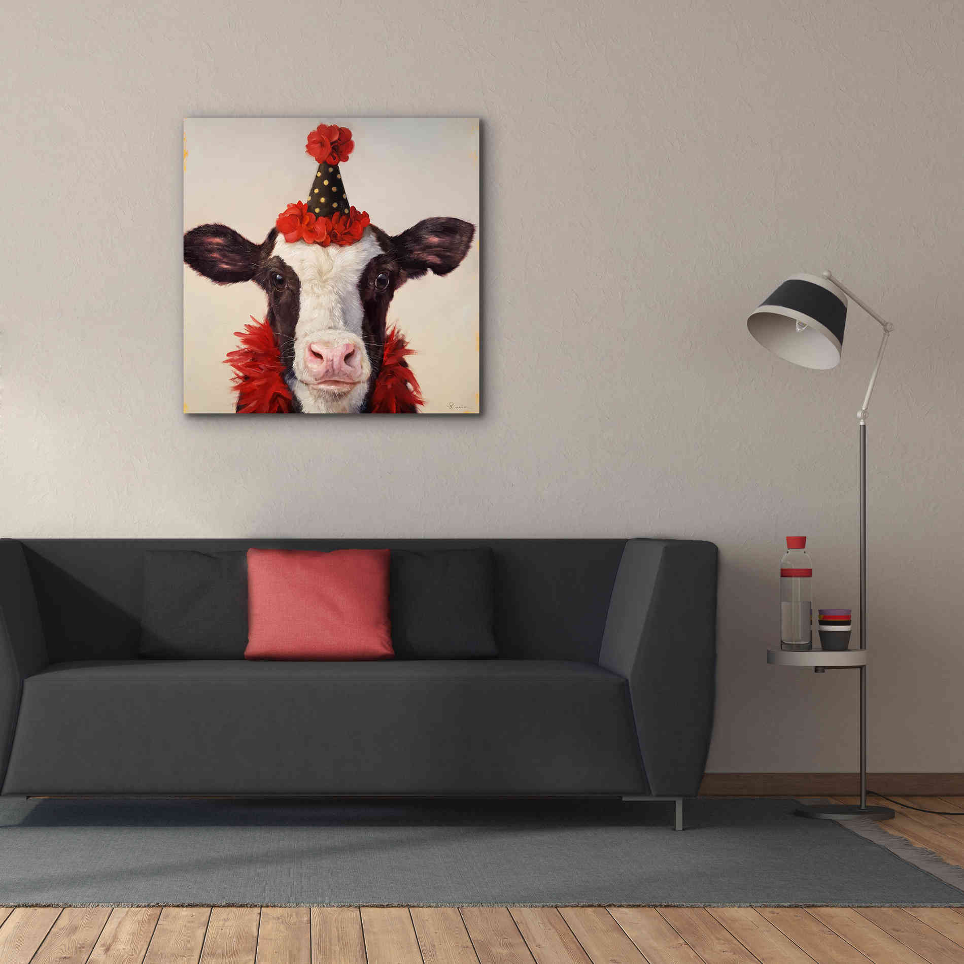 'Shindig' by Lucia Heffernan, Canvas Wall Art,37x37