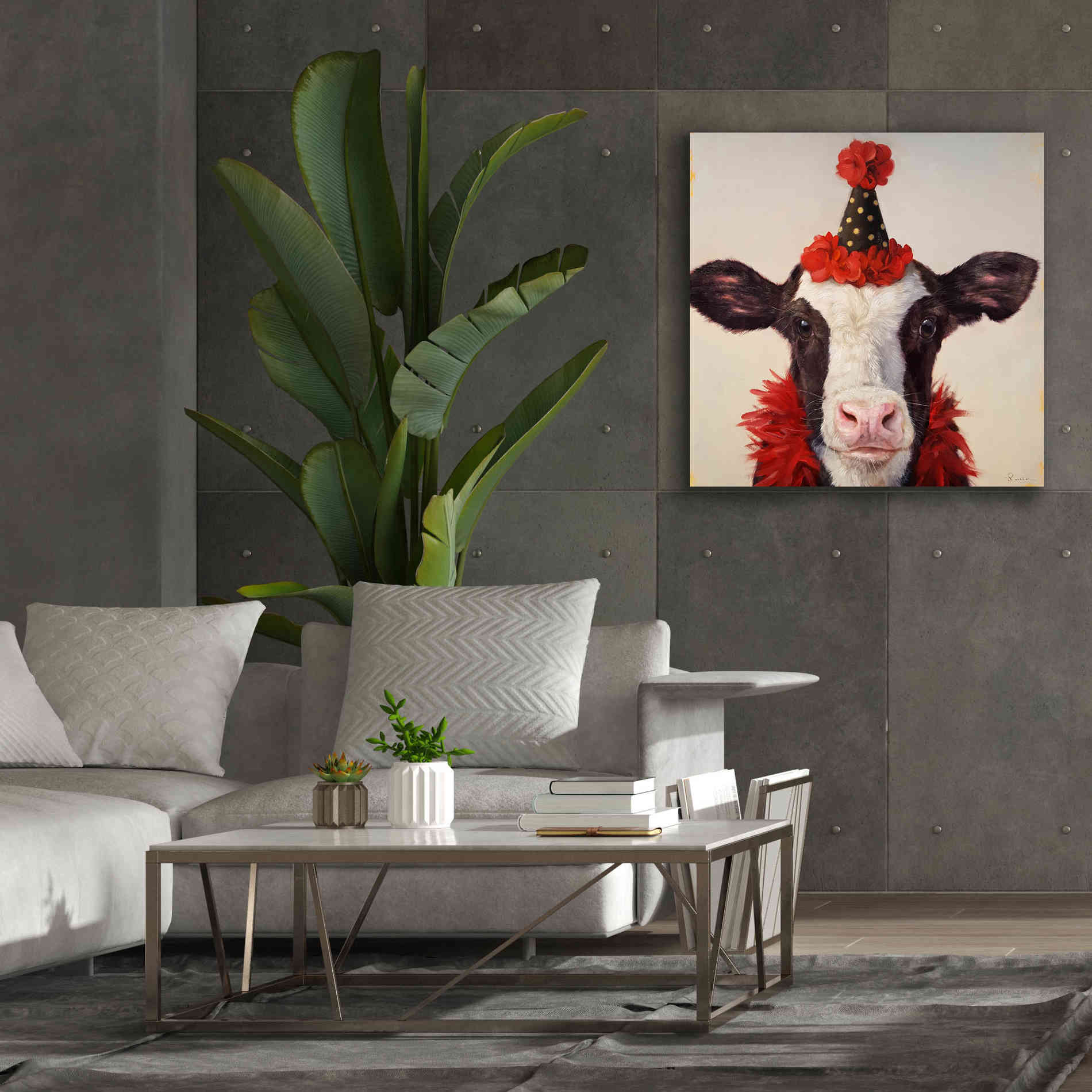 'Shindig' by Lucia Heffernan, Canvas Wall Art,37x37