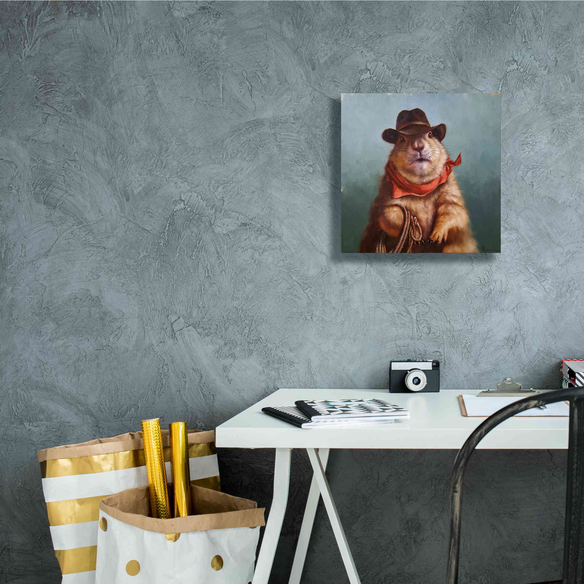 'Underground Cowboy' by Lucia Heffernan, Canvas Wall Art,12x12