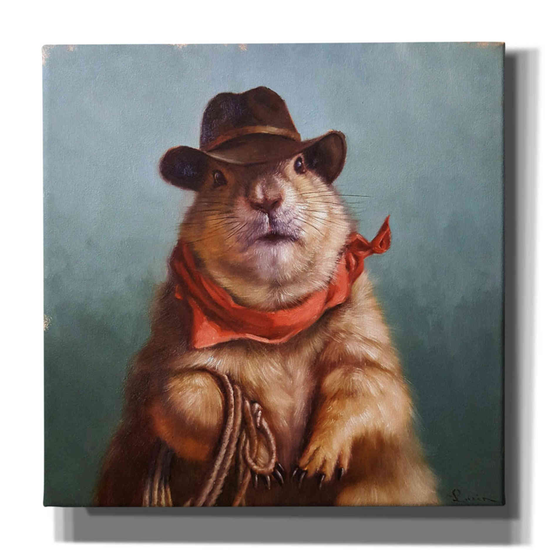 'Underground Cowboy' by Lucia Heffernan, Canvas Wall Art