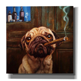 'Uptown Pug' by Lucia Heffernan, Canvas Wall Art