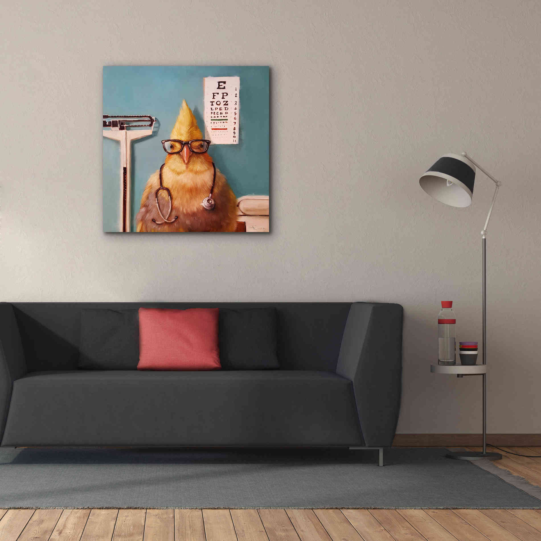 'Featherologist' by Lucia Heffernan, Canvas Wall Art,37x37