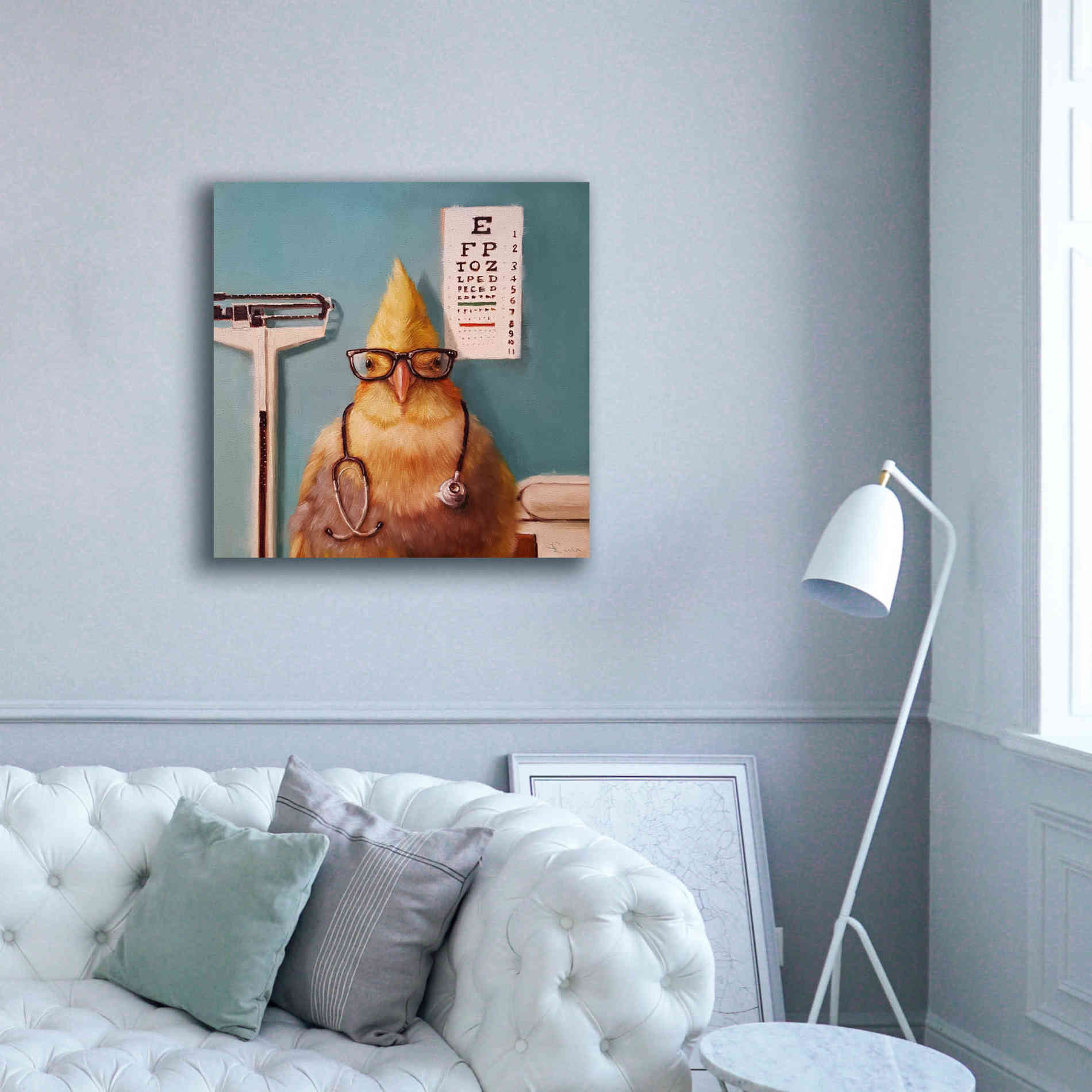 'Featherologist' by Lucia Heffernan, Canvas Wall Art,37x37