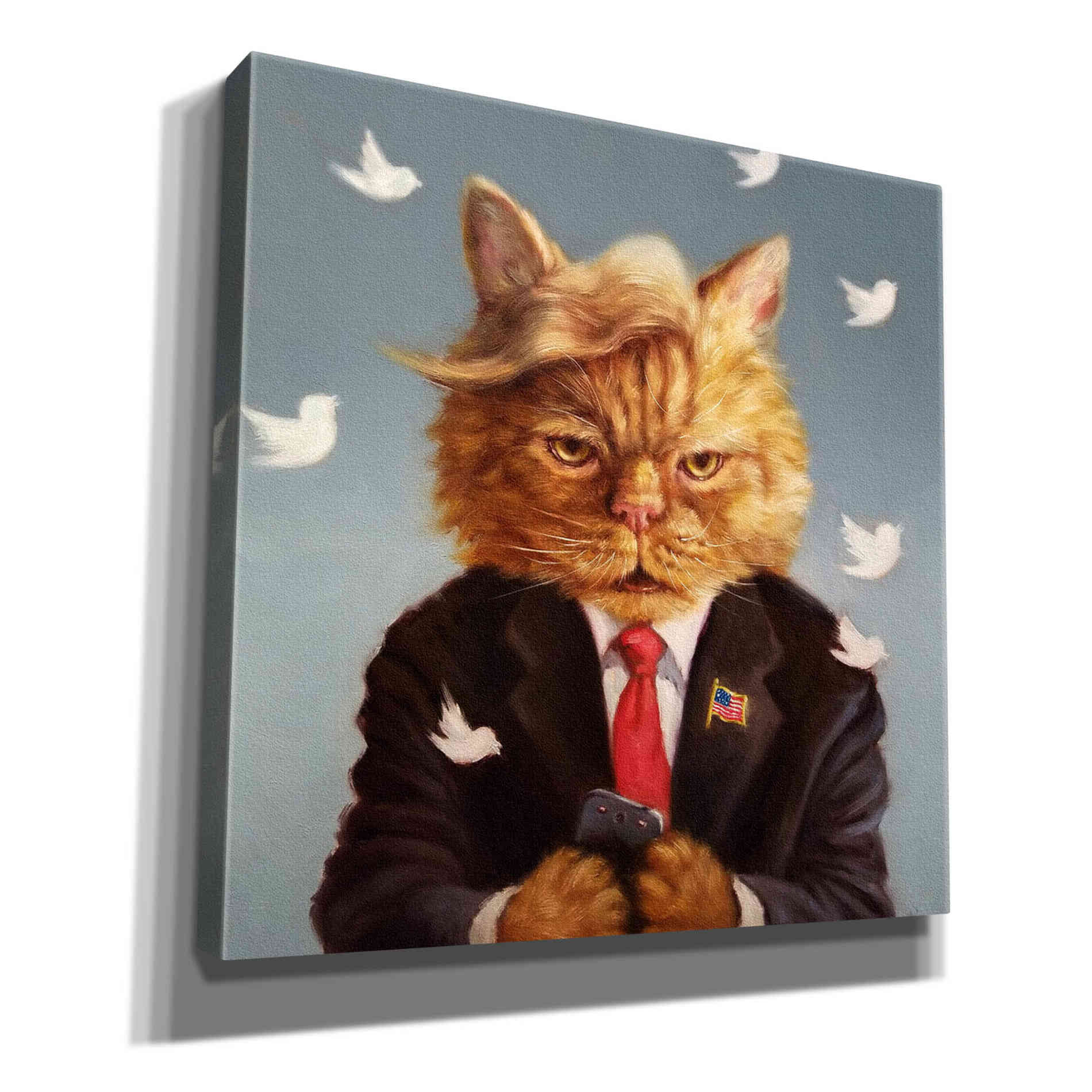 'Catty Remarks' by Lucia Heffernan, Canvas Wall Art