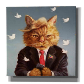'Catty Remarks' by Lucia Heffernan, Canvas Wall Art