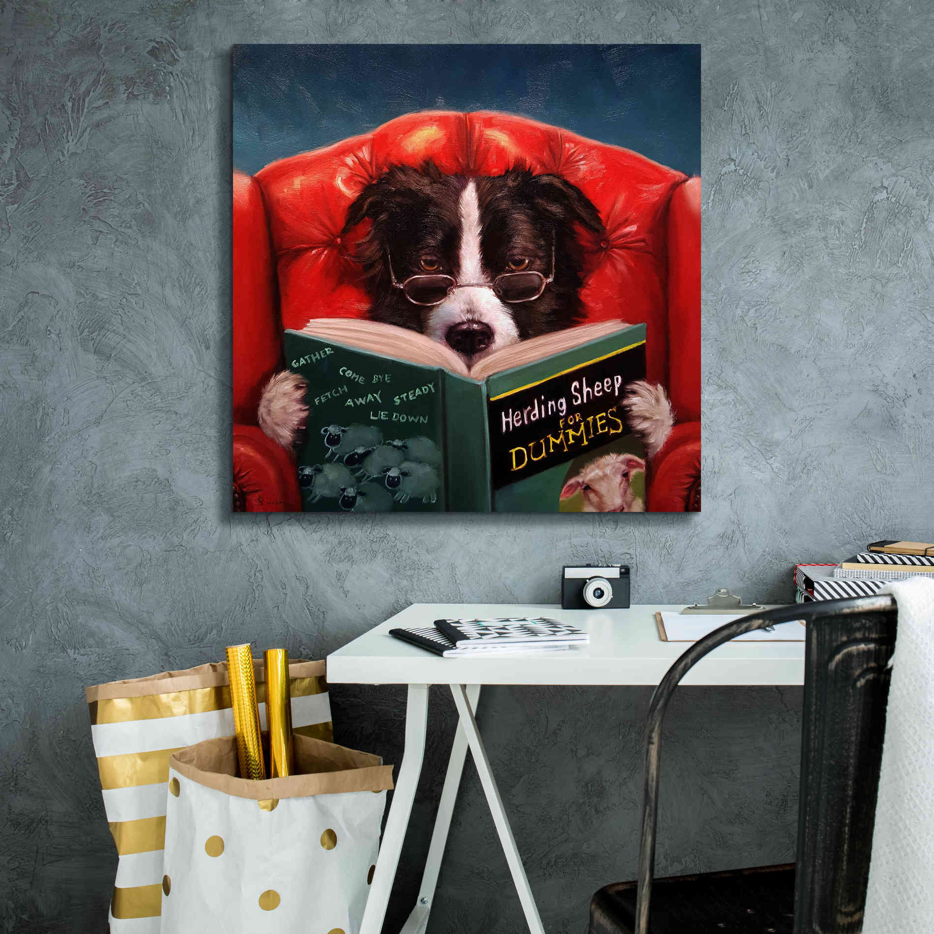 'Herding Sheep' by Lucia Heffernan, Canvas Wall Art,26x26