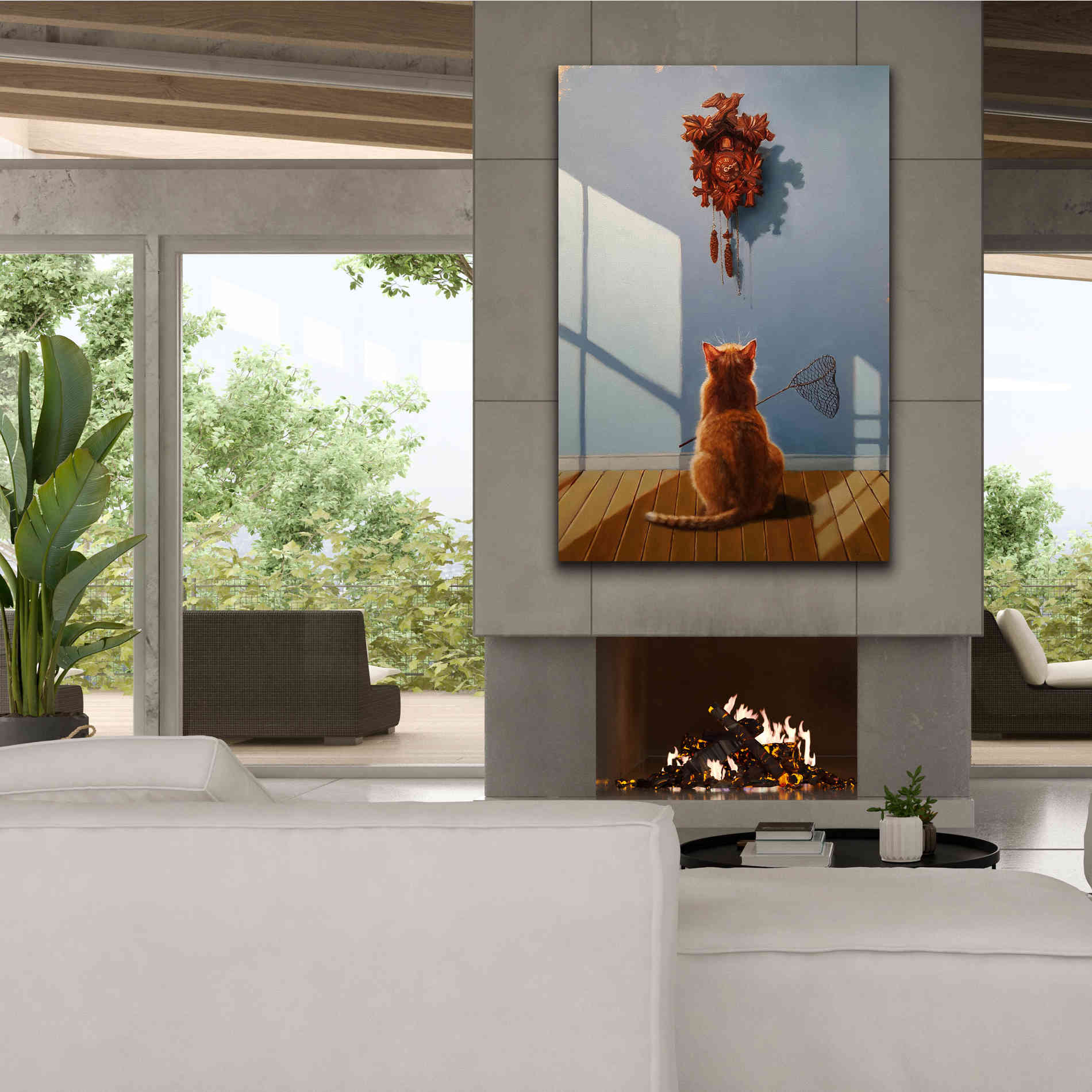 'A Timely Lunch' by Lucia Heffernan, Canvas Wall Art,40x60