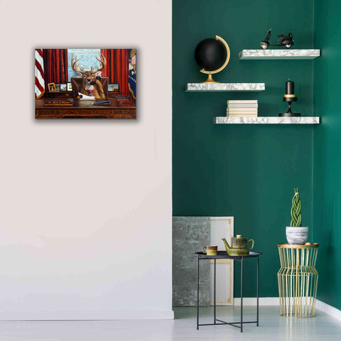 Image of 'The Buck Stops Here' by Lucia Heffernan, Canvas Wall Art,26x18