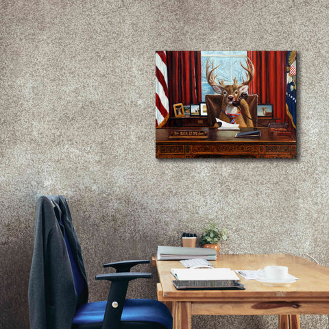 Image of 'The Buck Stops Here' by Lucia Heffernan, Canvas Wall Art,34x26
