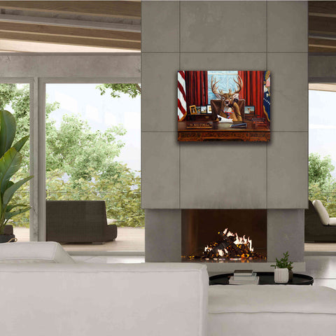 Image of 'The Buck Stops Here' by Lucia Heffernan, Canvas Wall Art,34x26