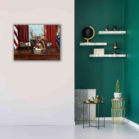 Image of 'The Buck Stops Here' by Lucia Heffernan, Canvas Wall Art,34x26