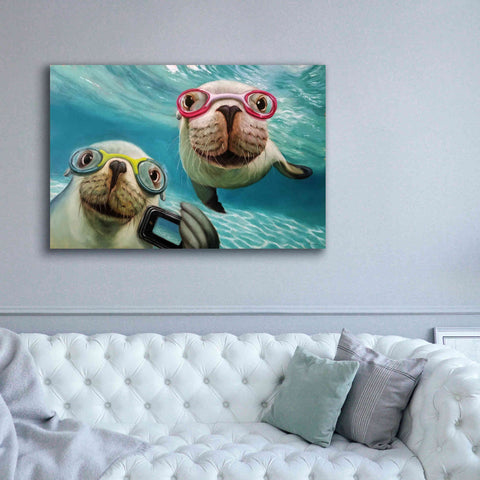 Image of 'Underwater Selfie' by Lucia Heffernan, Canvas Wall Art,60x40