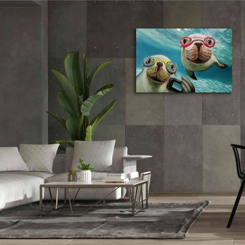 Image of 'Underwater Selfie' by Lucia Heffernan, Canvas Wall Art,60x40