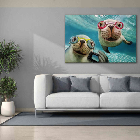 Image of 'Underwater Selfie' by Lucia Heffernan, Canvas Wall Art,60x40
