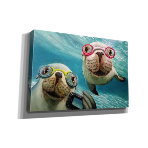 Image of 'Underwater Selfie' by Lucia Heffernan, Canvas Wall Art