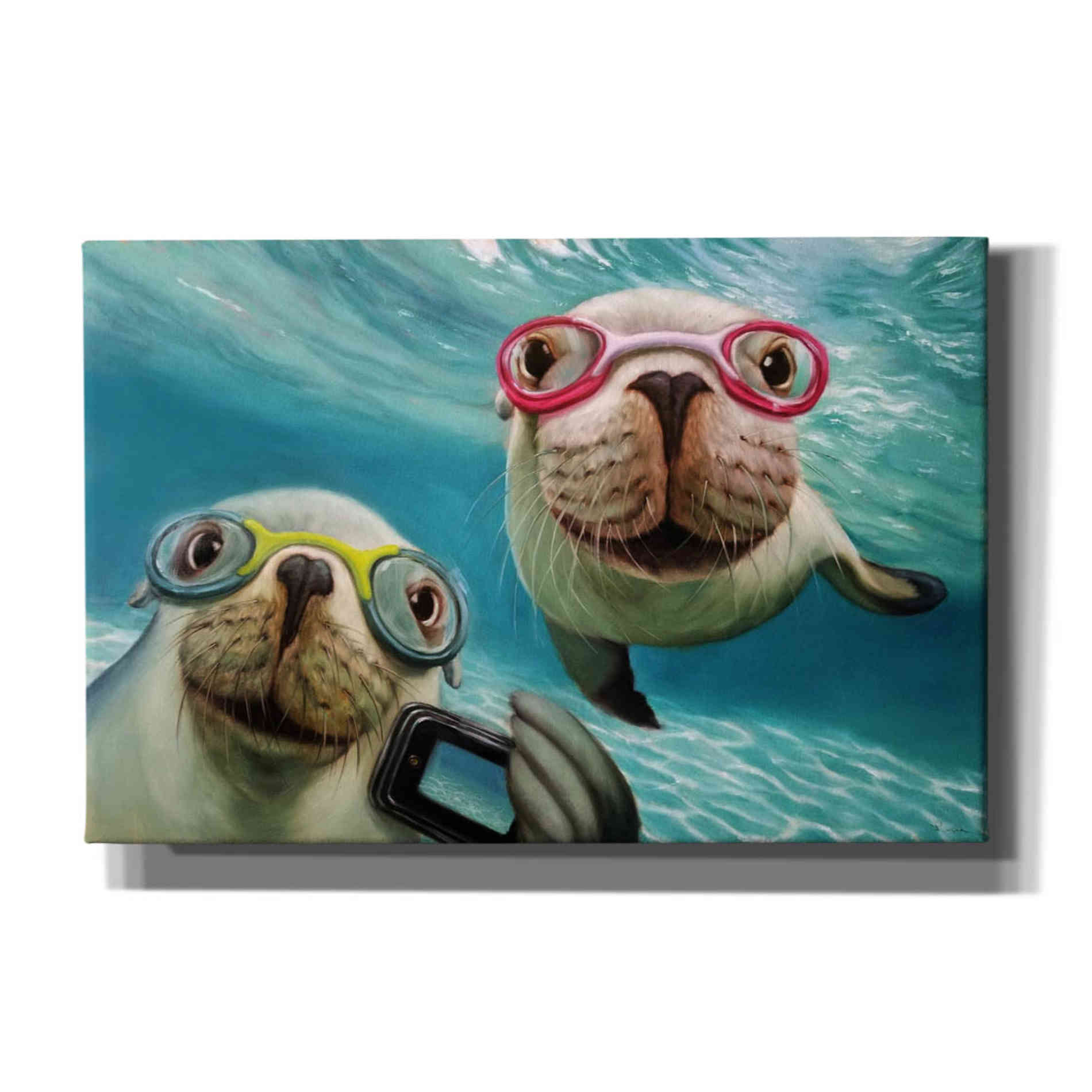 'Underwater Selfie' by Lucia Heffernan, Canvas Wall Art
