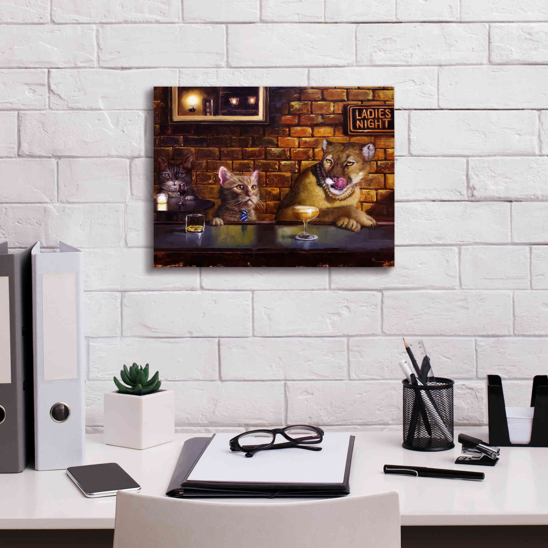 'On the Prowl' by Lucia Heffernan, Canvas Wall Art,16x12