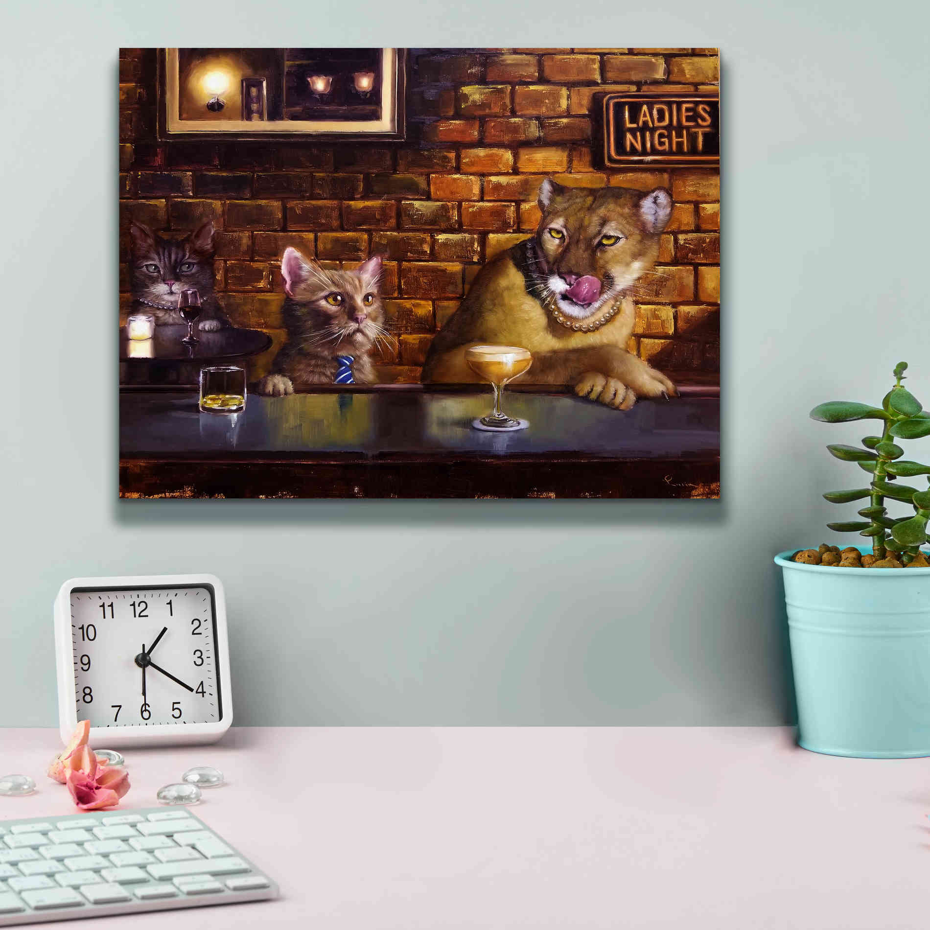 'On the Prowl' by Lucia Heffernan, Canvas Wall Art,16x12