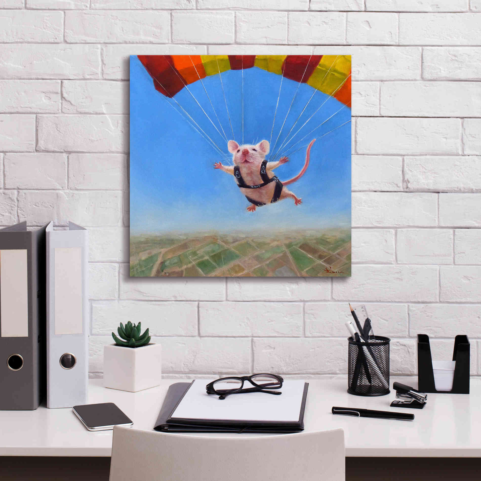 'Geronimo' by Lucia Heffernan, Canvas Wall Art,18x18