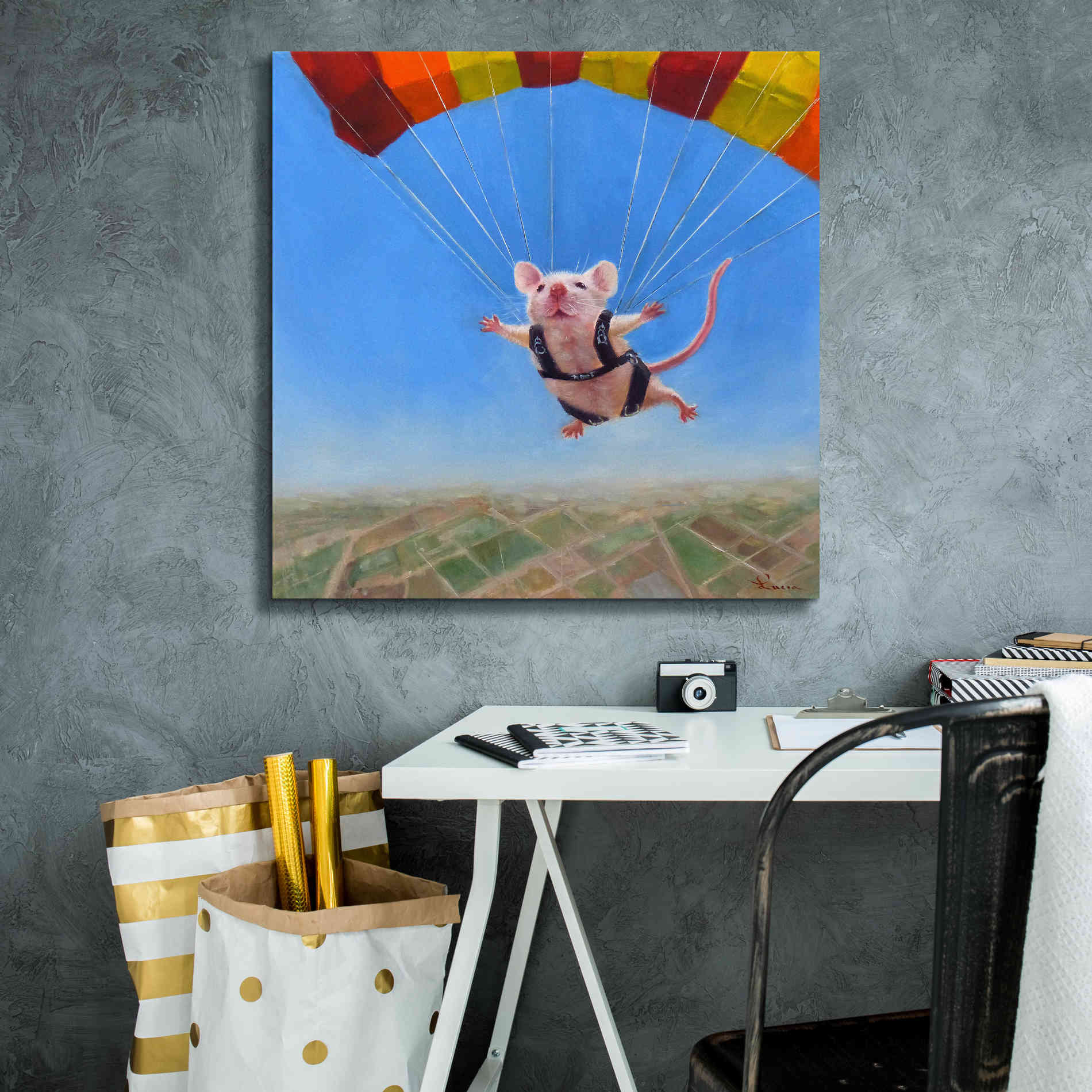 'Geronimo' by Lucia Heffernan, Canvas Wall Art,26x26