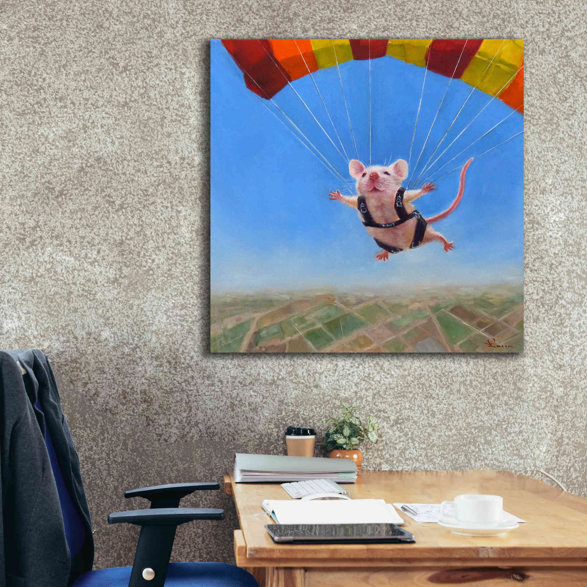 'Geronimo' by Lucia Heffernan, Canvas Wall Art,37x37