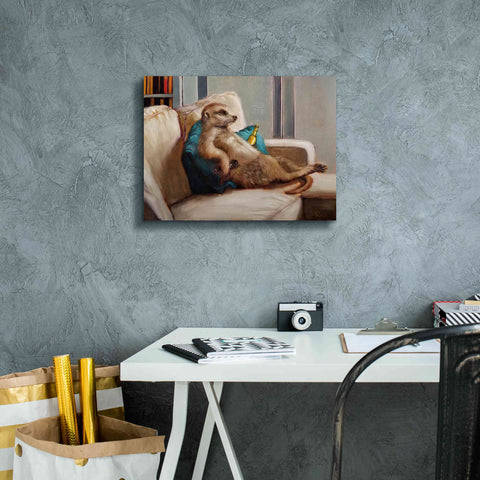 Image of 'Couch Potato' by Lucia Heffernan, Canvas Wall Art,16x12