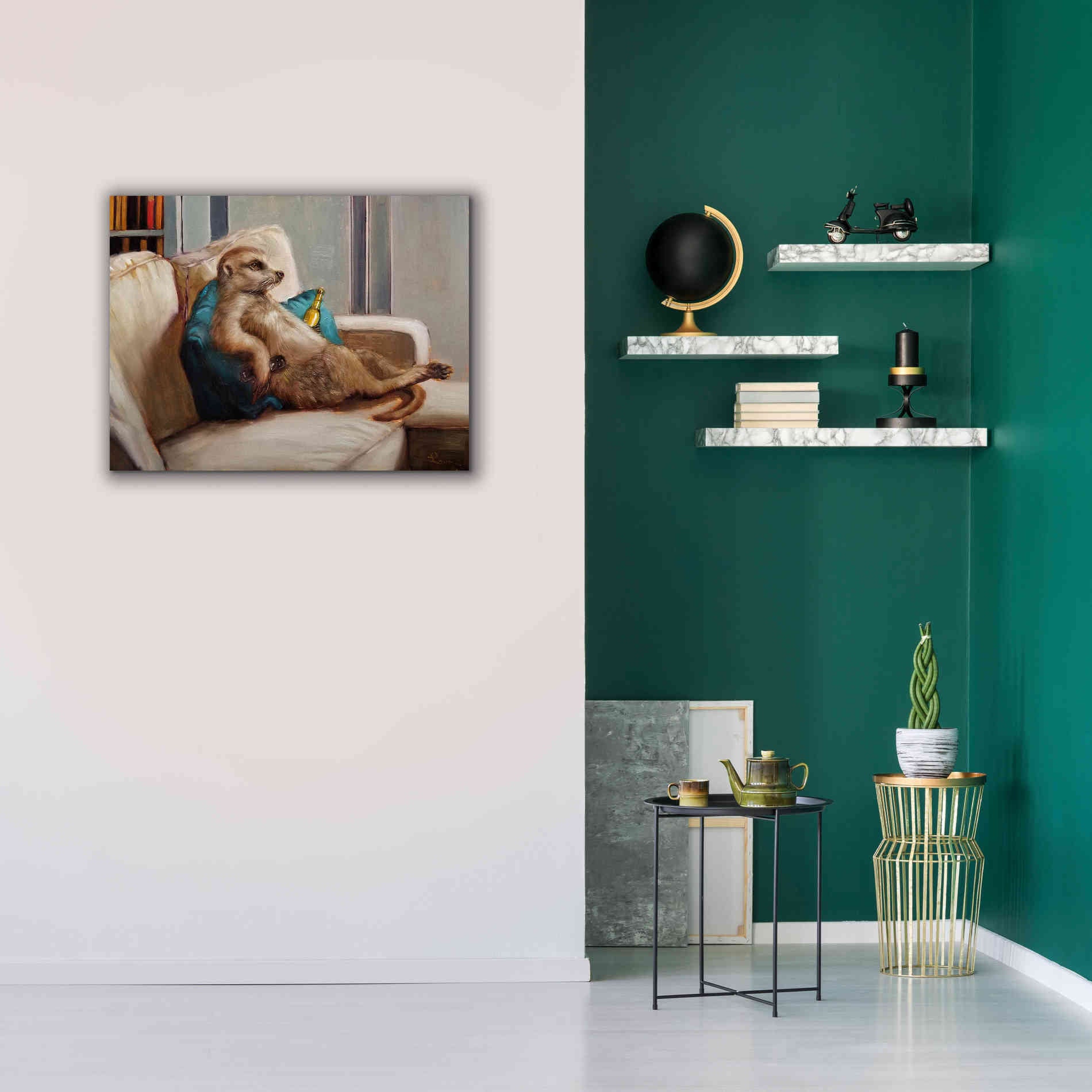 'Couch Potato' by Lucia Heffernan, Canvas Wall Art,34x26