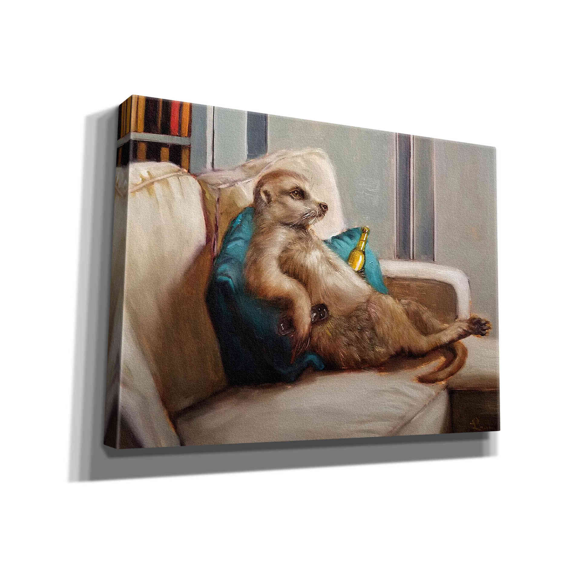 'Couch Potato' by Lucia Heffernan, Canvas Wall Art