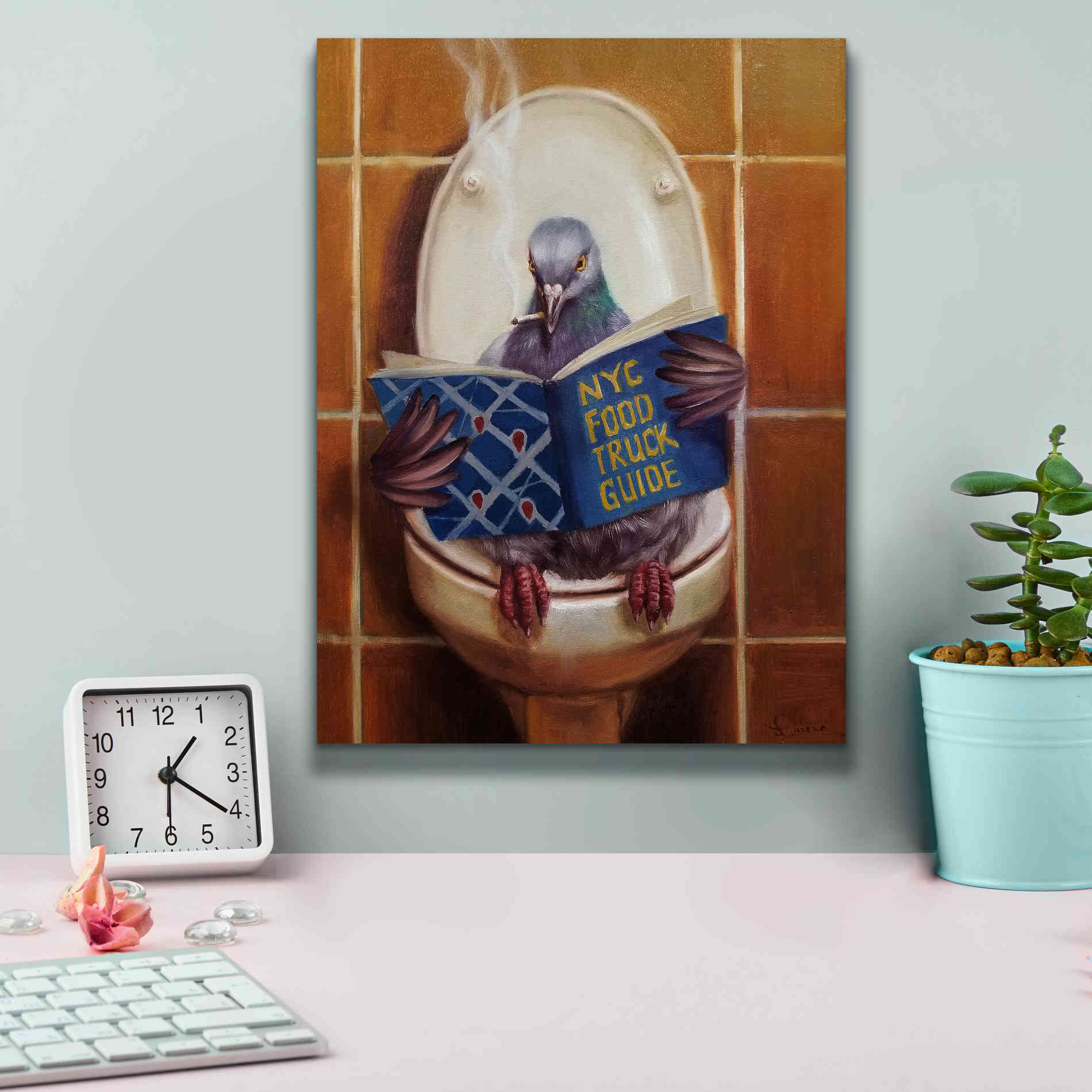 'Stool Pigeon' by Lucia Heffernan, Canvas Wall Art,12x16