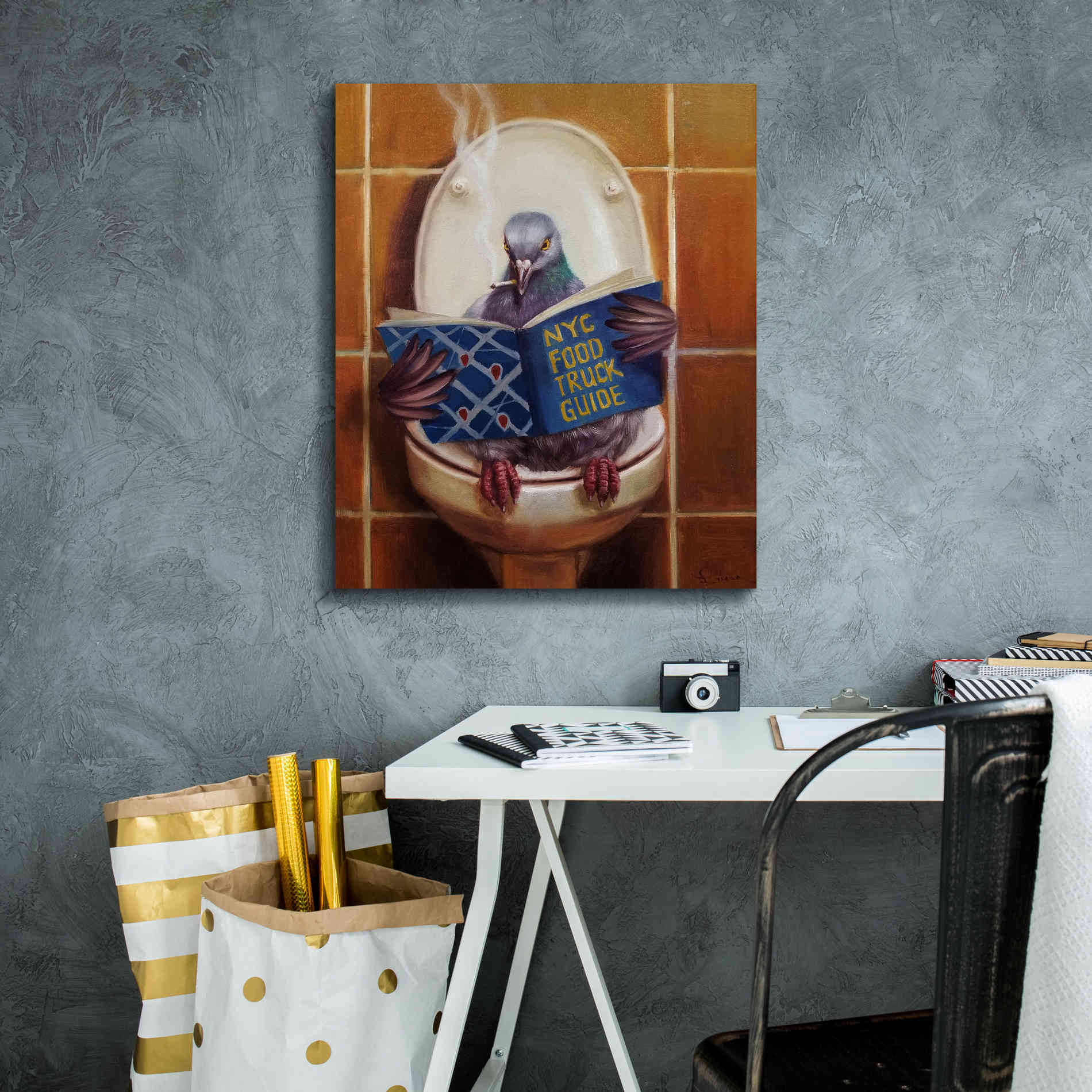 'Stool Pigeon' by Lucia Heffernan, Canvas Wall Art,20x24